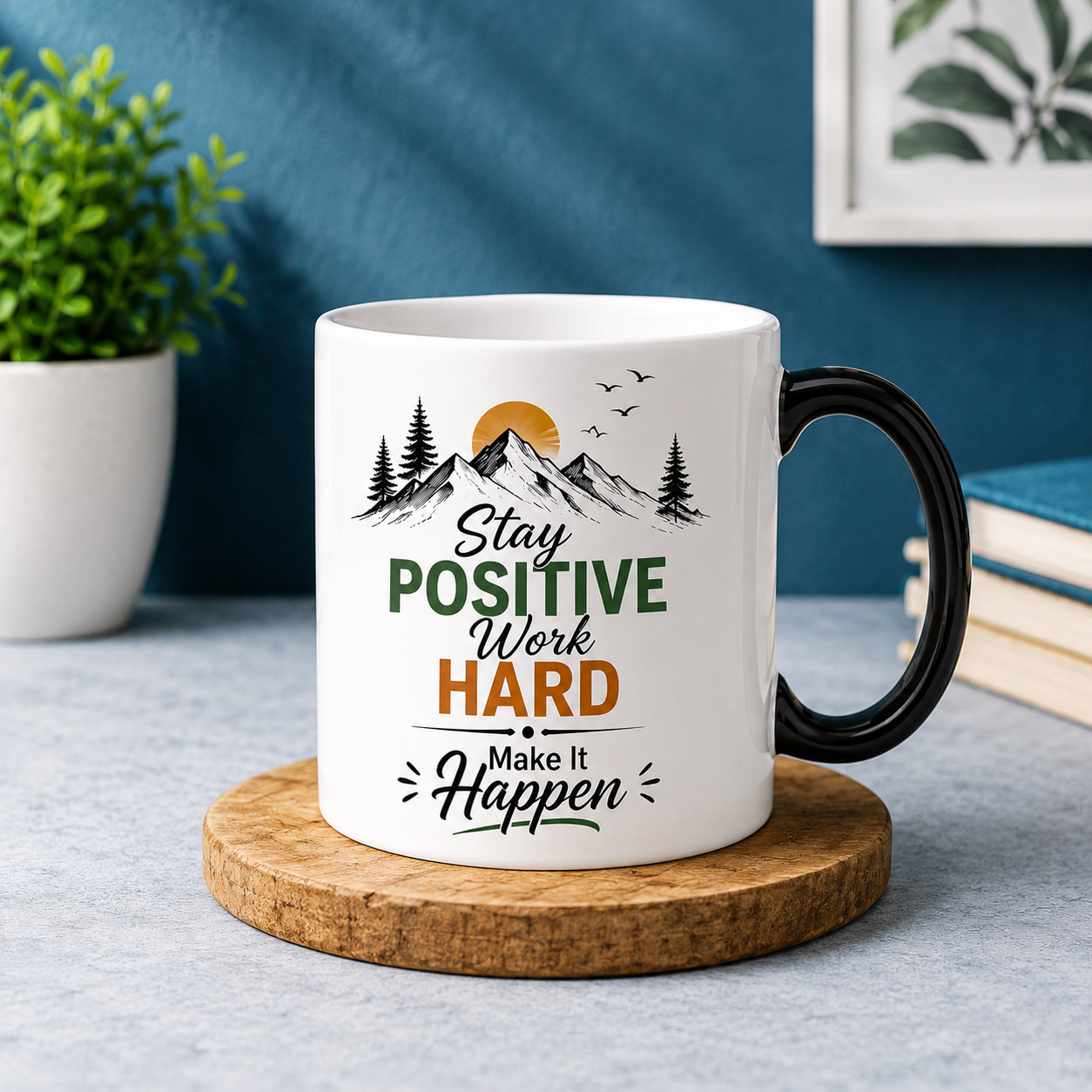 Inspirational Quote Magic Mug – Color Changing Coffee Mug for Office & Home